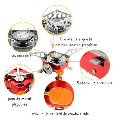 Fogón super portátil a gas